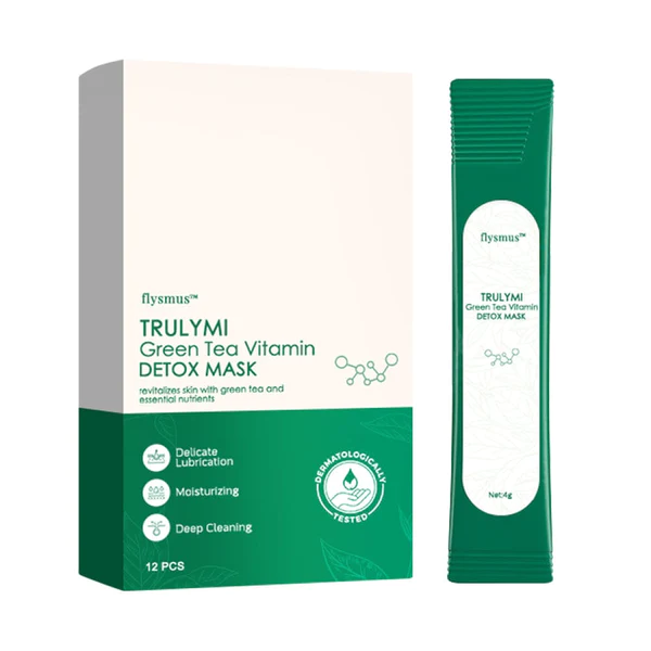 flysmus™ TRULYMI Маска для детоксикации с зеленым чаем и витаминами