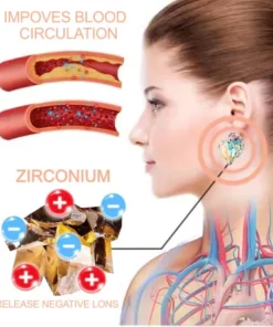 flysmusTM MagneTherapy Lymphvity Zirconium Earrings