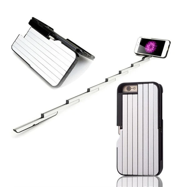 3 אין 1 אַלומינום Selfie Stick Case פֿאַר iPhone
