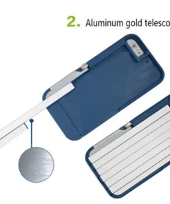 3 yn 1 Aluminium Selfie Stick Case foar iPhone