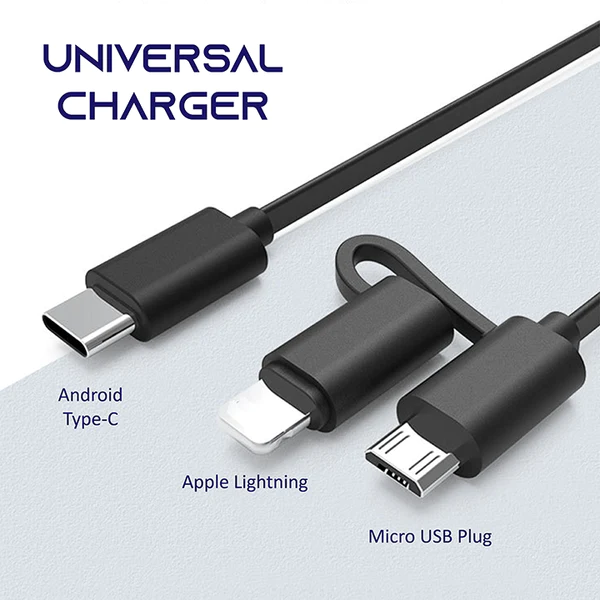 3-in-1 Dual Charger Mobil