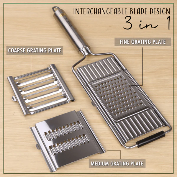 3-in-1 Sakafo slicer grater