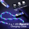 Cable de carga magnético LED 3 en 1