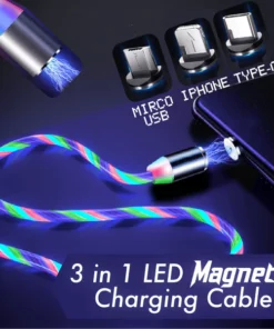 3 in 1 LED Magnetic Charging Cable