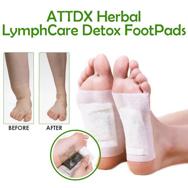 Coussinets de pieds détox à base de plantes LymphCare ATTDX