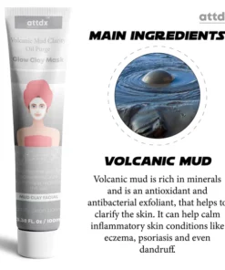 ATTDX Volcanic Mud Clarity OilPurge Glow Clay Mask