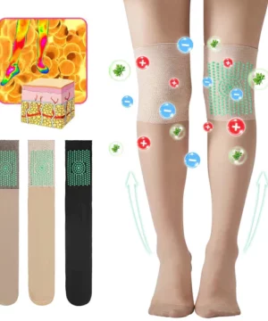 BORANS™ Ionic Correction Lymphatic Detoxification Long Tube Silk Stockings