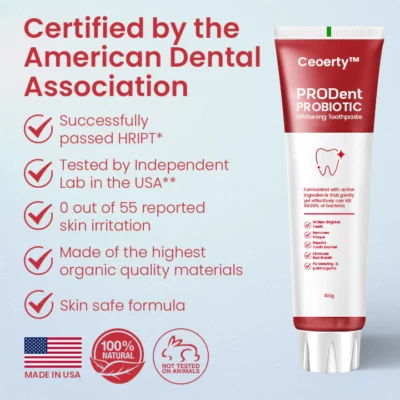 Ceoerty™ PRODent Probiotic Whitening Toothpaste