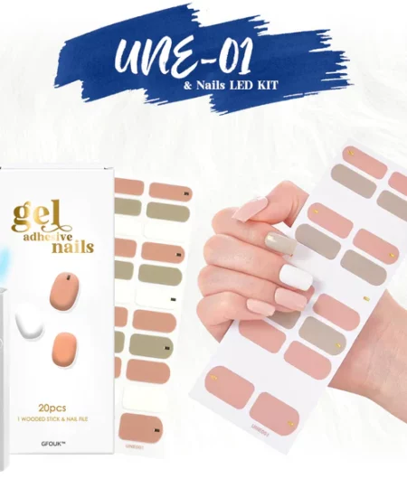 GFOUK™ Gel Adhesive Nails Portable LED KIT