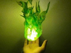 Halloween Wizard Levitating Fireball Costume