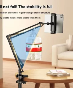 Hidden Bedside Phone Tablet Holder Retractable