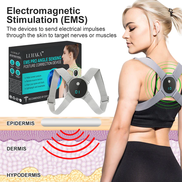 Luhaka™ EMS PRO Angle Sensing Posture Correction Device
