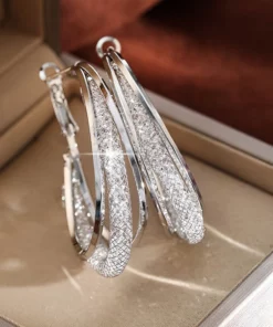 Lymphatische Mode Ovale Ohrringe