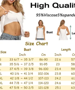 New Women Camisole With Built in Bra