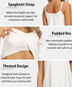 New Women Camisole With Built in Bra