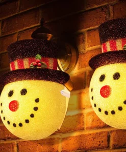 Snowman Porch Light Covers