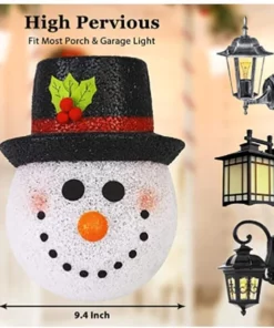 Snowman Porch Light Covers