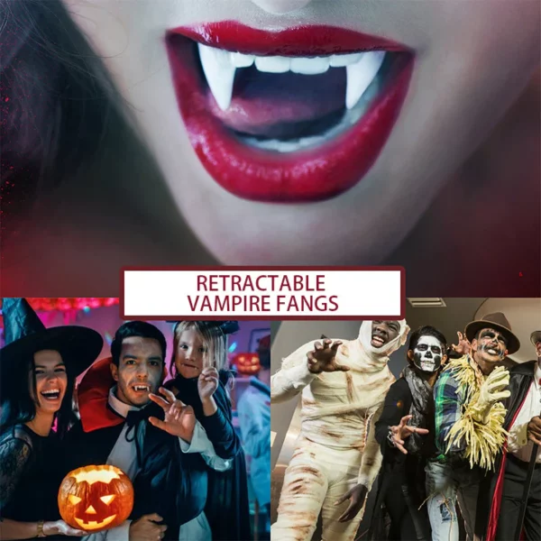 VampFlex™ Halloweeni sissetõmmatavad vampiirikihvad