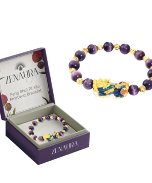 ZENAURA™ Feng Shui Pi Xiu Amethyst Bracelet