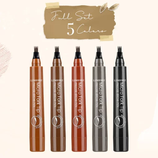 LUMIEREZ Micro Fork Tip Precise Brow Pen