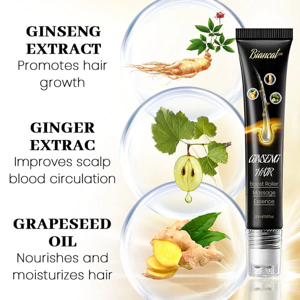 Essence Biancat™ Ginseng Hair Boost Roller Massage