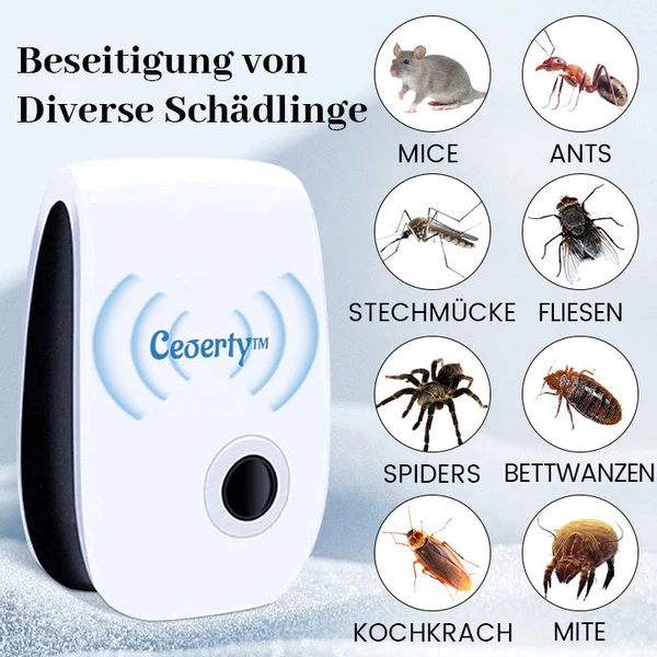 Ceoerty™ PestOFF ಅಲ್ಟ್ರಾಸ್ಚಾಲ್-Schädlingsvertreiber