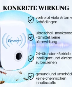 Ceoerty™ PestOFF Ultraschall-Schädlingsvertreiber