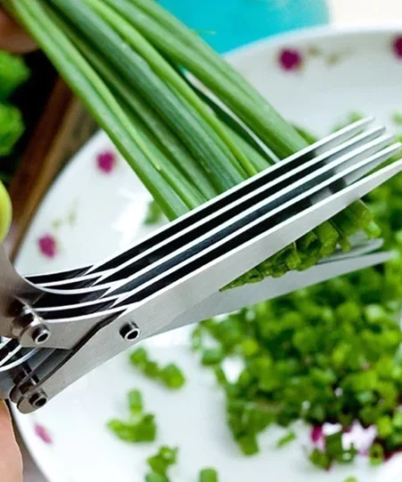 Kuchyňské nůžky na salát GFOUK™ s 5 čepelemi