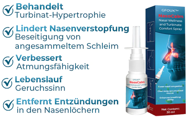 GFOUK™ NasoCalm Wellness für die Nase und Turbinate Comfort Spray