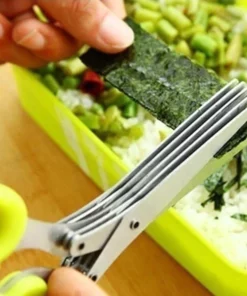 Alternative view of GFOUK™ 5 Blade Kitchen Salad Scissors