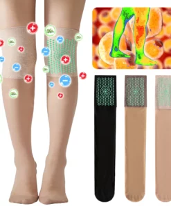 GFOUK™ IONSDETOX Tourmaline Acupressure Self-heating Silk Stocks