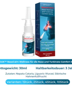 GFOUK™ NasoCalm Wellness für die Nase und Turbinate Comfort Spray