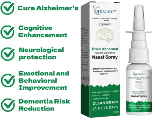 Spray nasal para eliminação de proteínas anormais do cérebro Healsy™