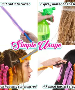 Heatless Curly Hair Roller Kit
