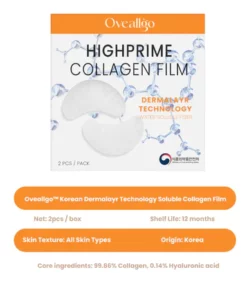 Oveallgo™ Película de colágeno soluble con tecnología Dermalayr coreana