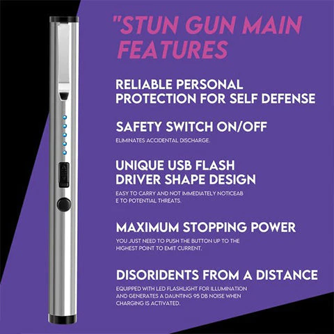 Seurico™ Personal Safety High Power Stun Pen -25M volts