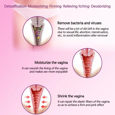 AAFQ® Onmiddellike Jeukverligting & Natuurlike Detox & Verstevigende Herstel & Pienk en Tender Natuurlike Kapsules