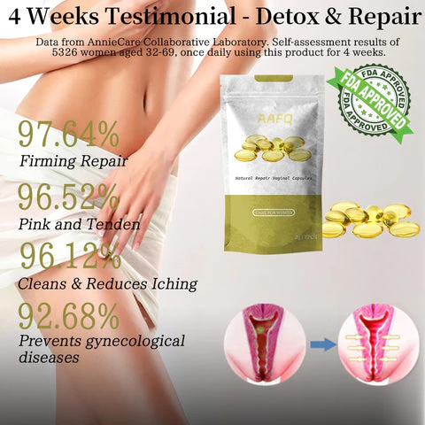 I-AAFQ™ Instant Itching Stopper & Detox and Slimming & Firming Repair & Pink and Tender Natural Capsules PRO