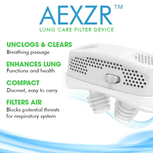 AEXZR™ lungvårdsfilteranordning