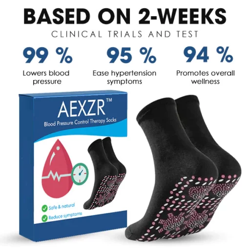 AEXZR™ Blood Pressure Control Therapy Socks - Image 2