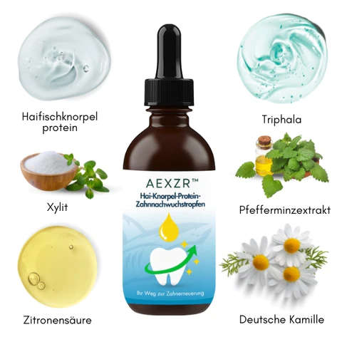 AEXZR™ Hai-Knorpel-Protein-Zahnnachwuchstropfen