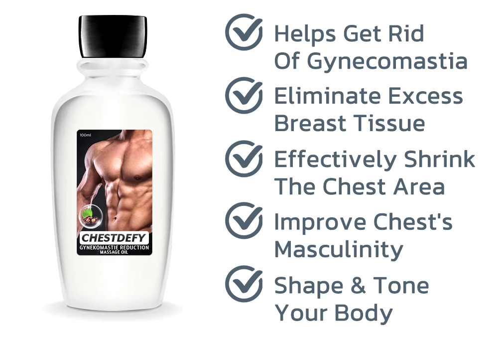 APROLO™ ChestDefy Gynekomastie Reduction Massage Oil