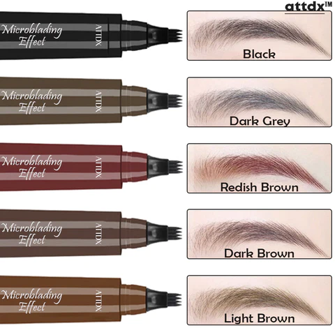 I-ATTDX Microblading Effect Waterproof Fork-Tip Brow Pen