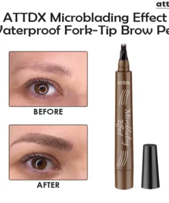 ATTDX Microblading Effect Waterproof Fork-Tip Brow Pen