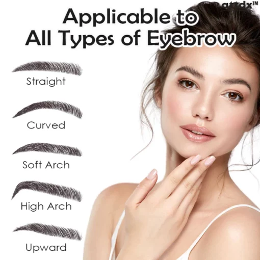 ATTDX Microblading Effect Waterproof Fork-Tip Brow Pen