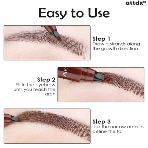 I-ATTDX Microblading Effect Waterproof Fork-Tip Brow Pen