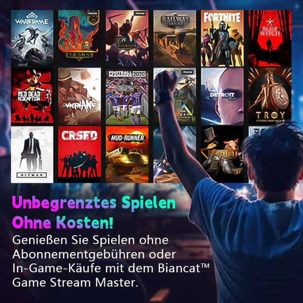 I-Biancat™ Spielstream-Meister - Kostenlos Unbegrenztes Spielen