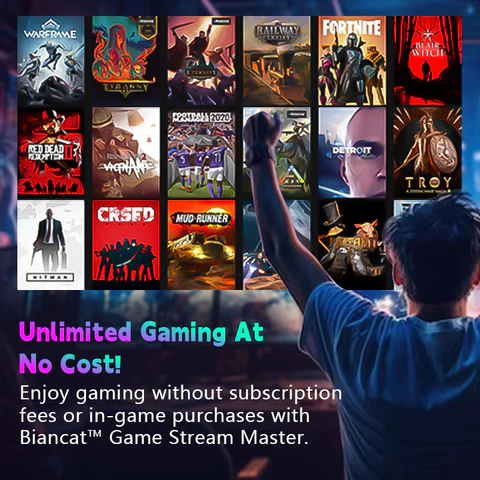 Biancat™ Game Stream Master - Free Unlimited Gaming