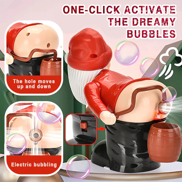 Kisshi™ "Hole Ho Ho" Bubble Blowing Machine