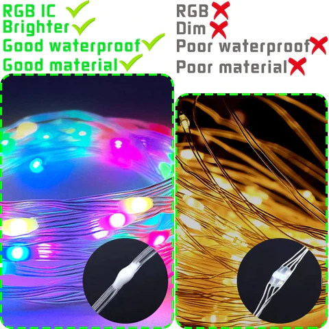 Christmas Tree RGB Lights Smart Bluetooth Control